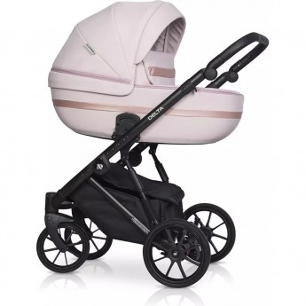 Коляска 3 В 1 RIKO BASIC DELTA ECCO 14 Rose (светло-розовый)
